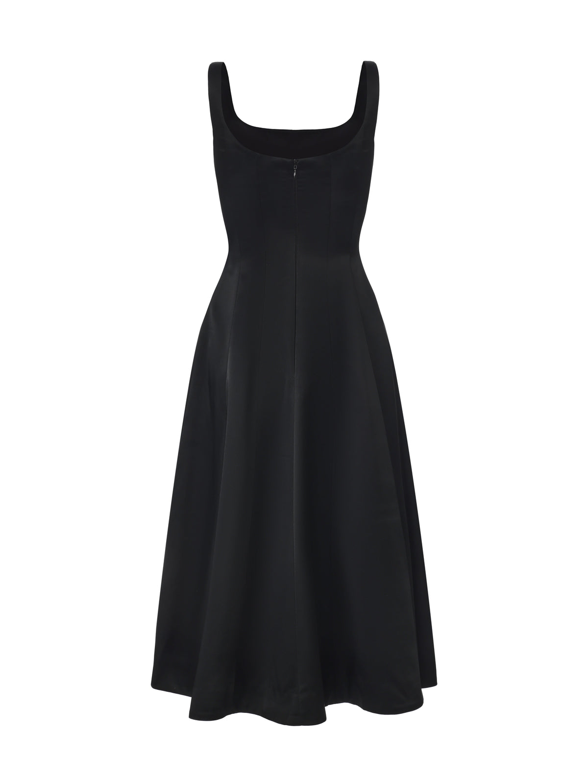 Lauren Satin Black Dress