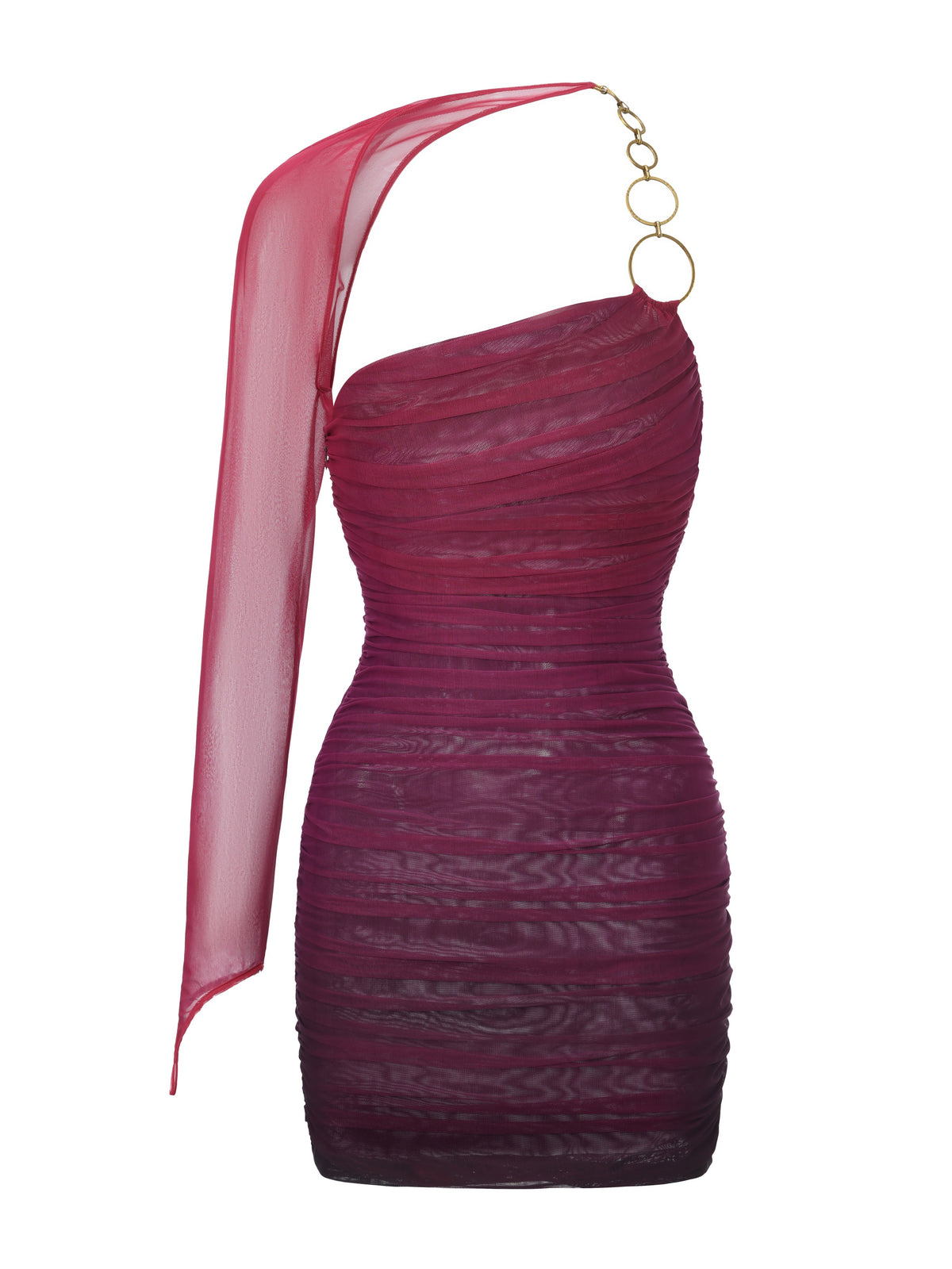 Violetta One-Shoulder Gradient Dress
