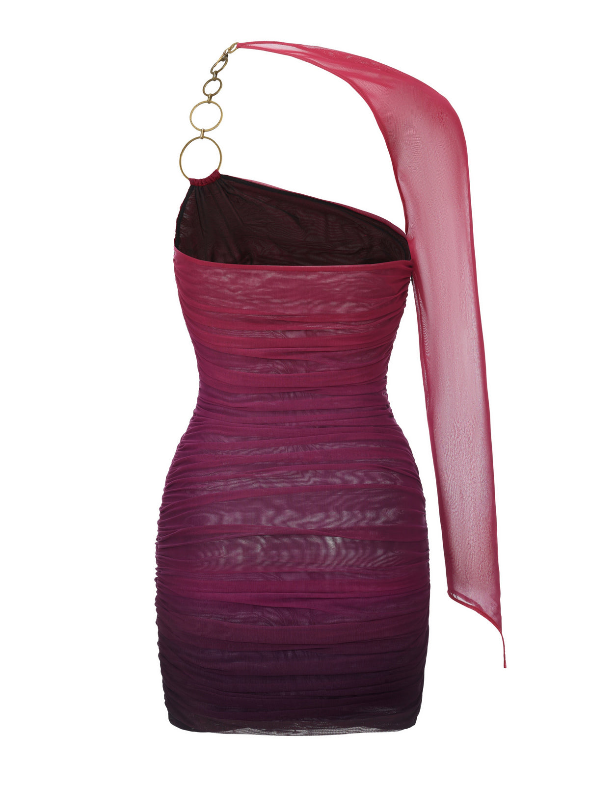Violetta One-Shoulder Gradient Dress