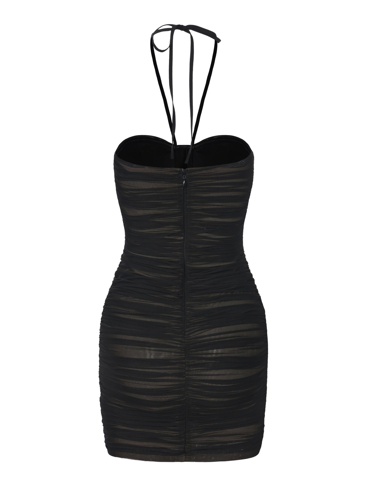 Nora Crystal-Halter Black Dress