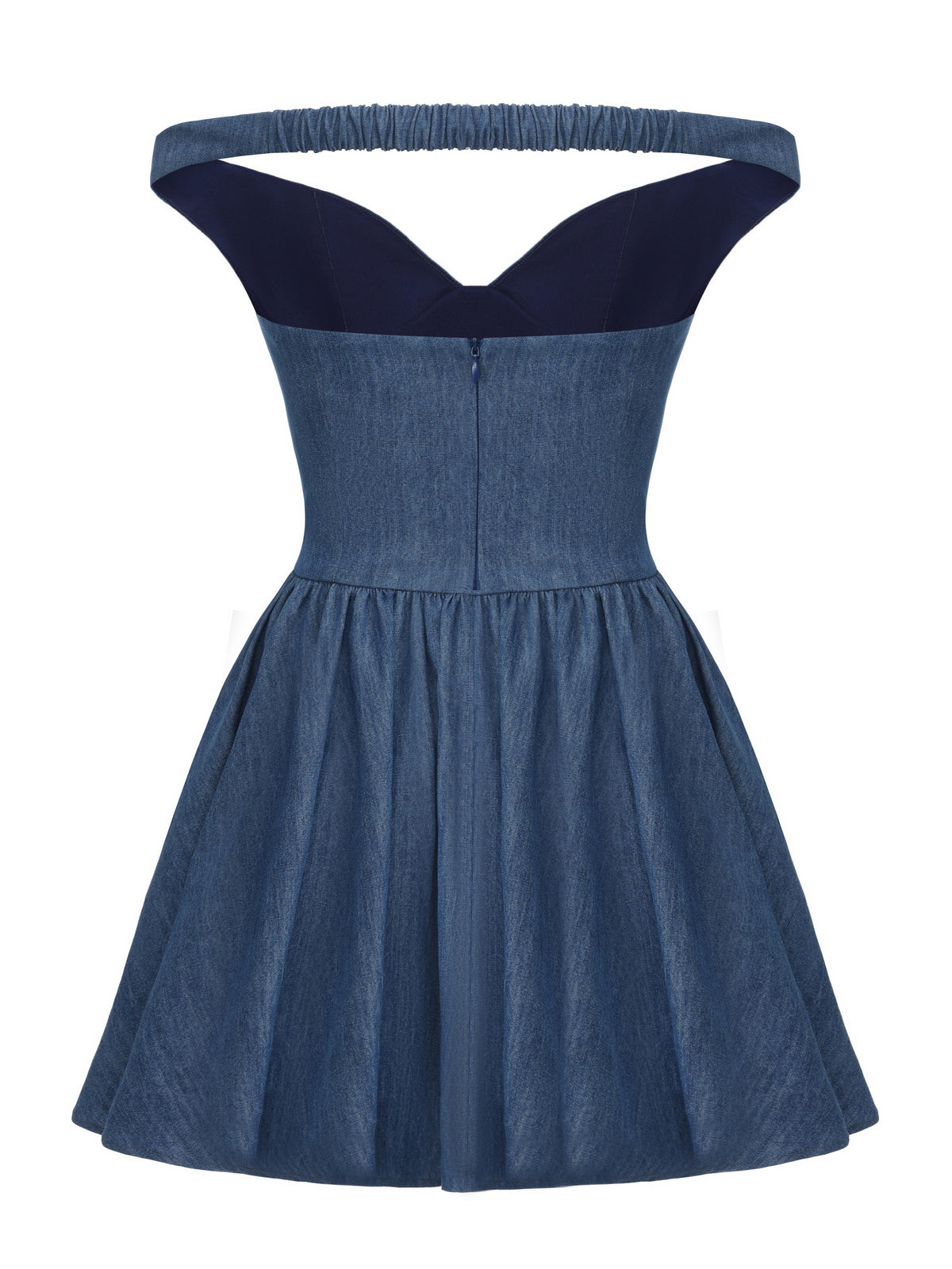 Isabela Off-Shoulder Blue Dress