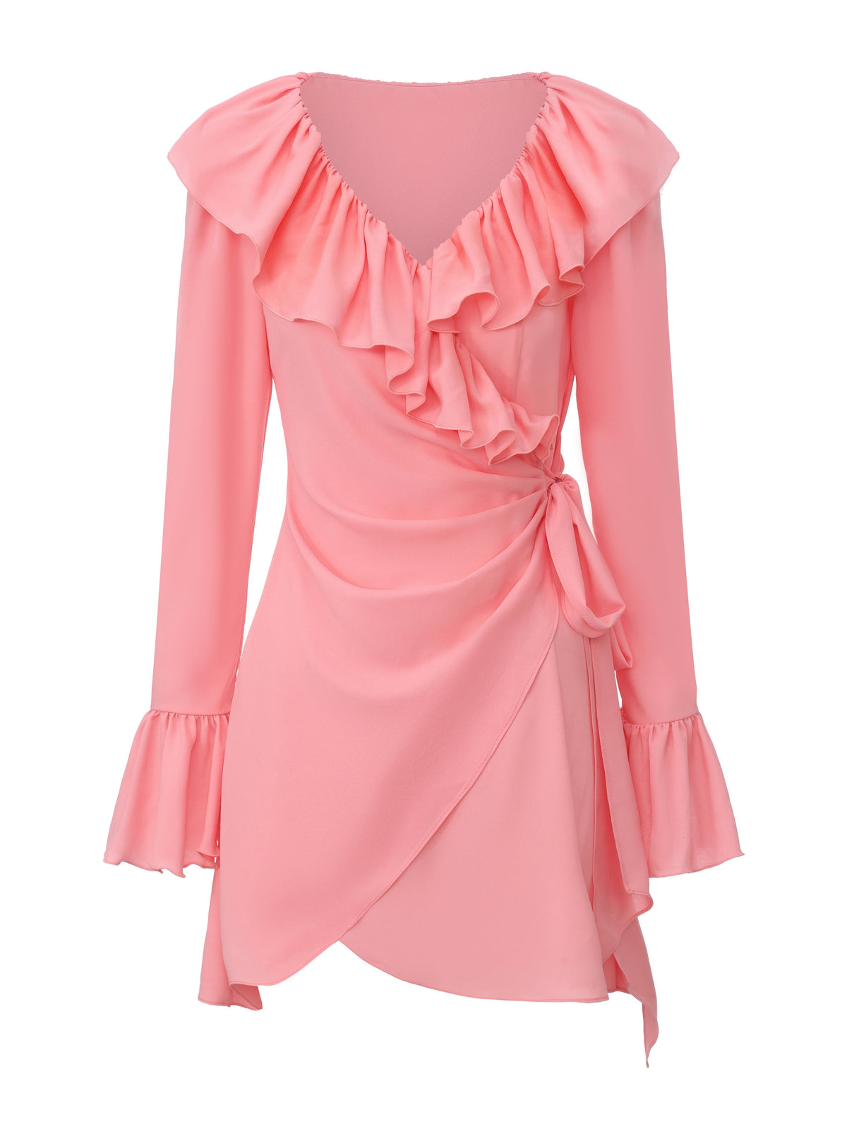 Charlotte Ruffle Pink Dress