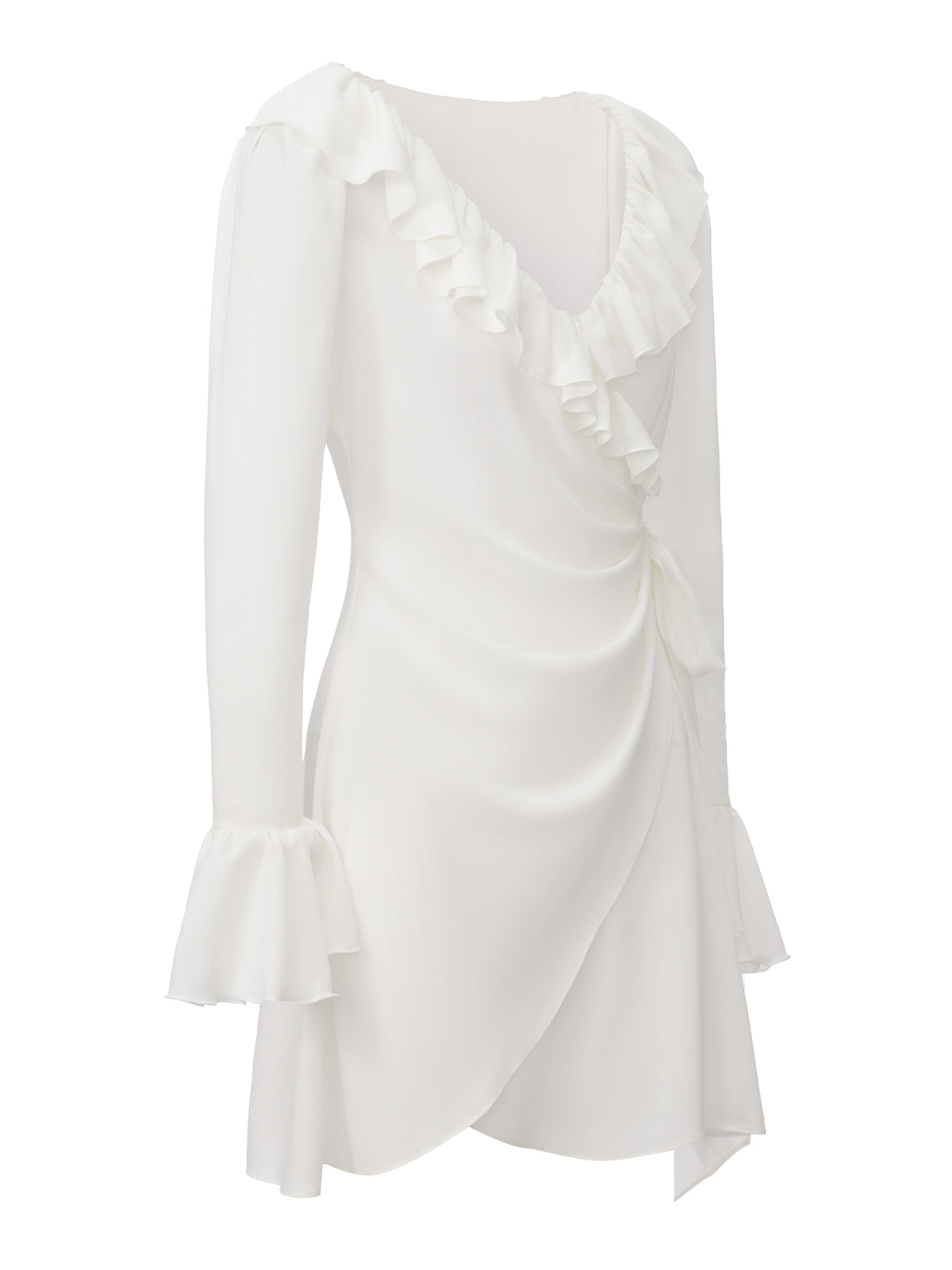Charlotte Ruffle White Dress