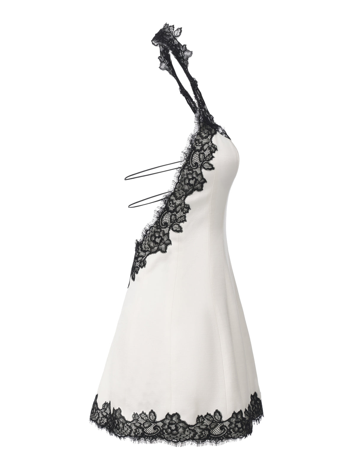 Daniela Lace Halter White Mini Dress (Final Sale)