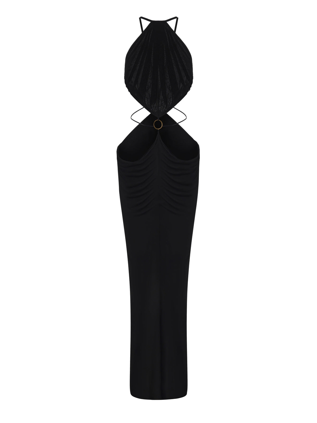 Yasmina Open-Back Black Dress