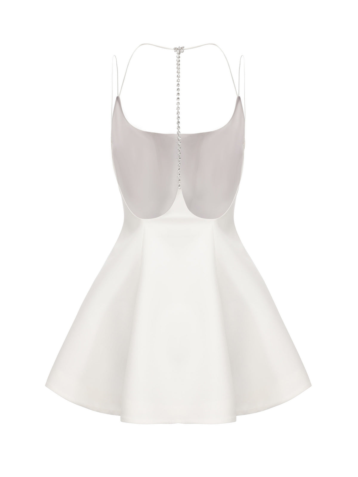 Giana Open-Back White Dress