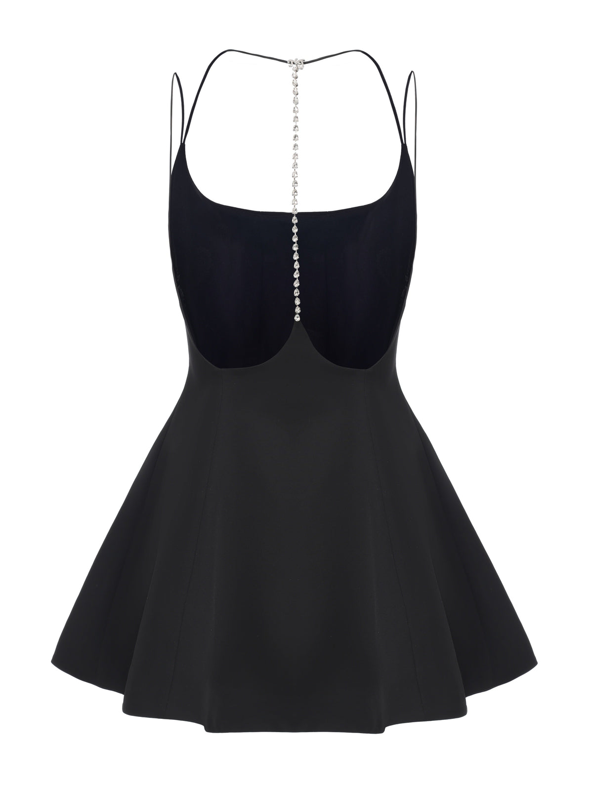 Giana Open-Back Black Dress