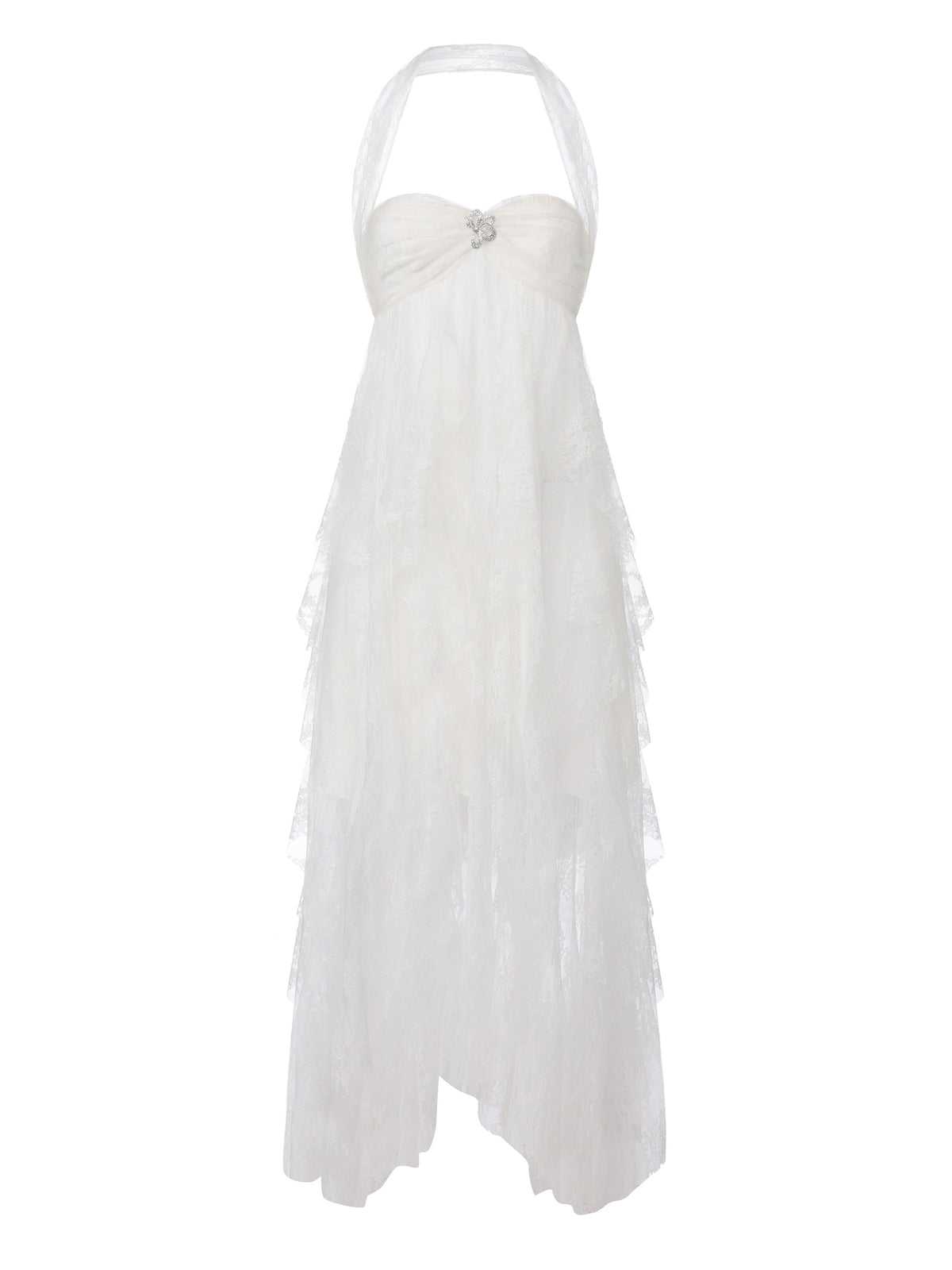 Aurora Halter White Dress