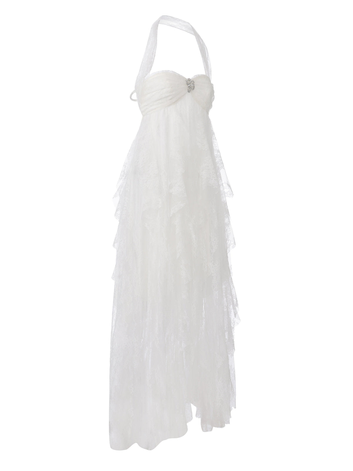 Aurora Halter White Dress