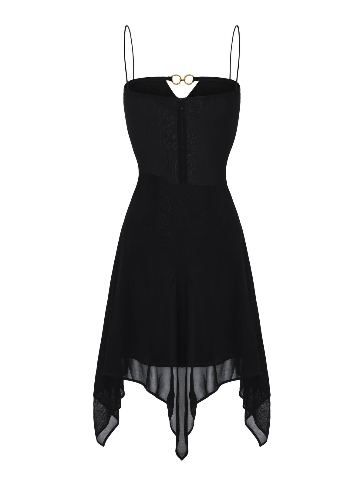 Fiora Irregular Black Dress