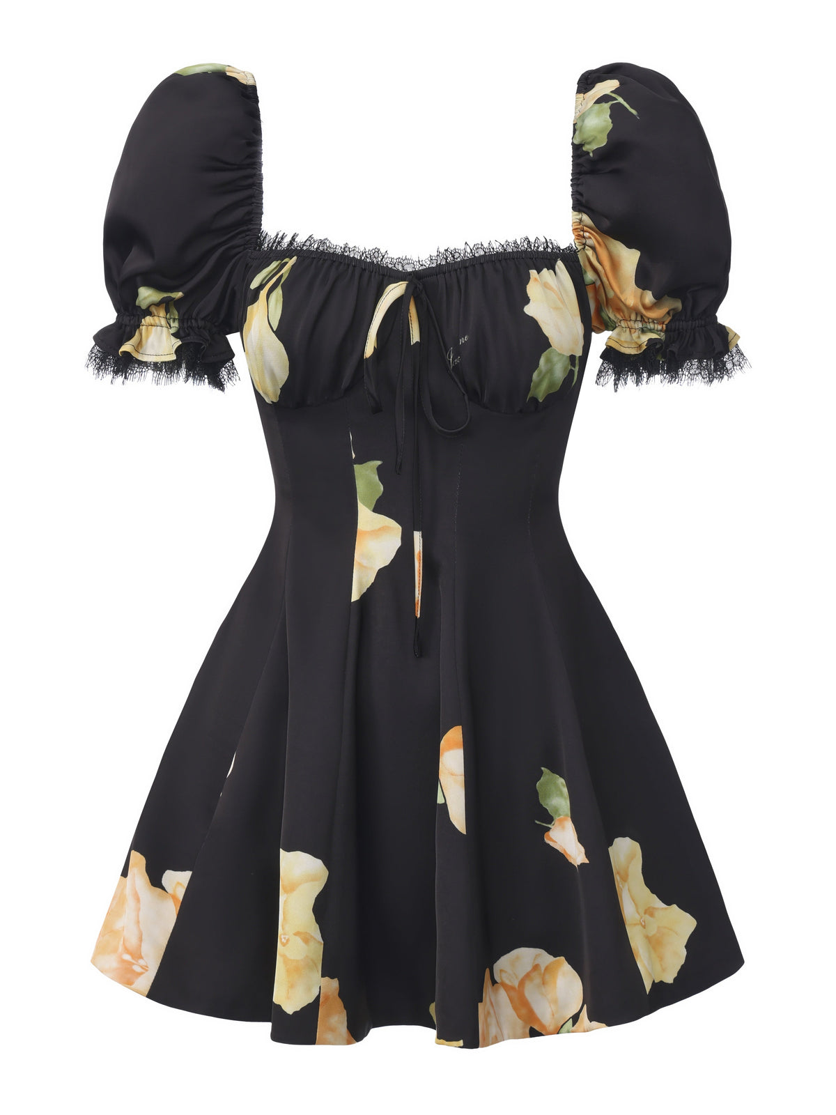 Alira Puff Sleeve Floral Dress
