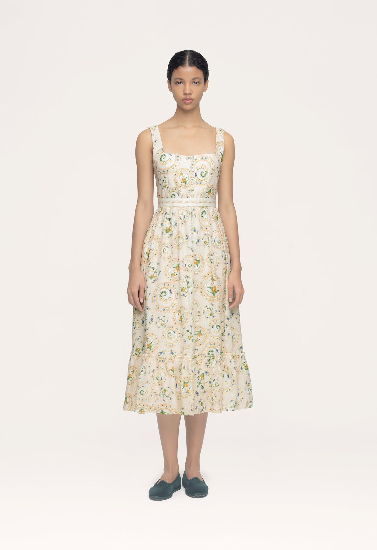 Melon Menaje Midi Dress