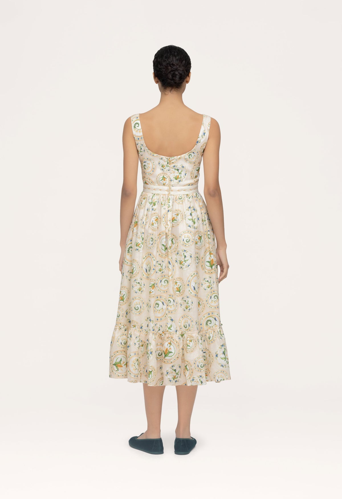 Melon Menaje Midi Dress