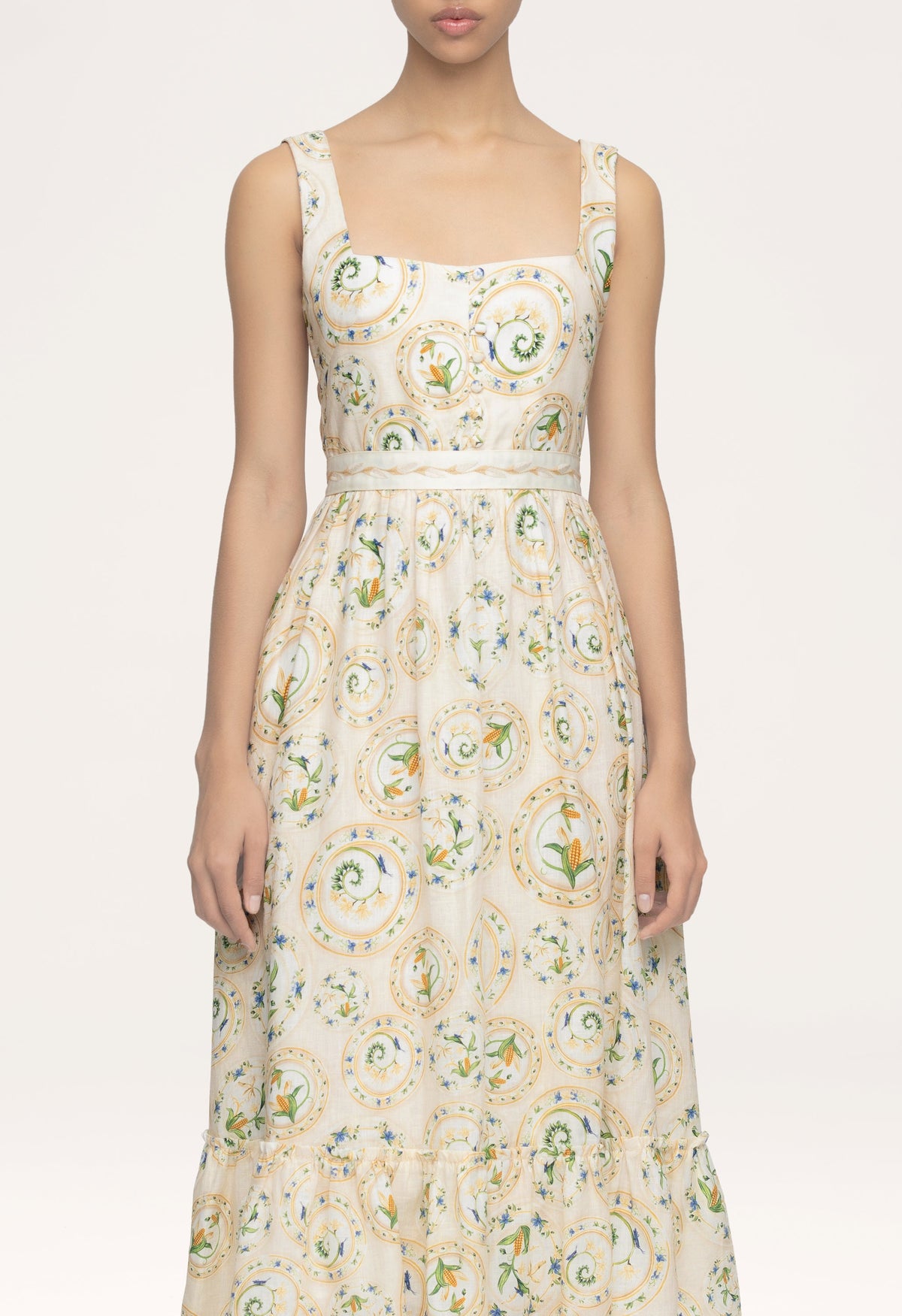Melon Menaje Midi Dress