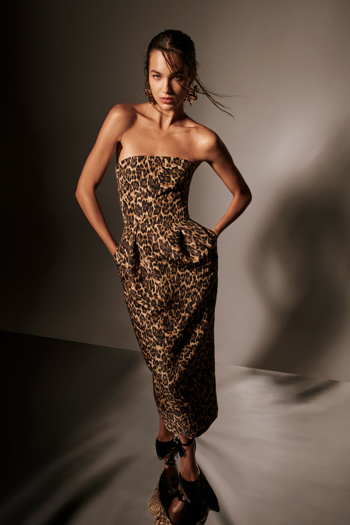 Leopard Printed Cocktail Dress