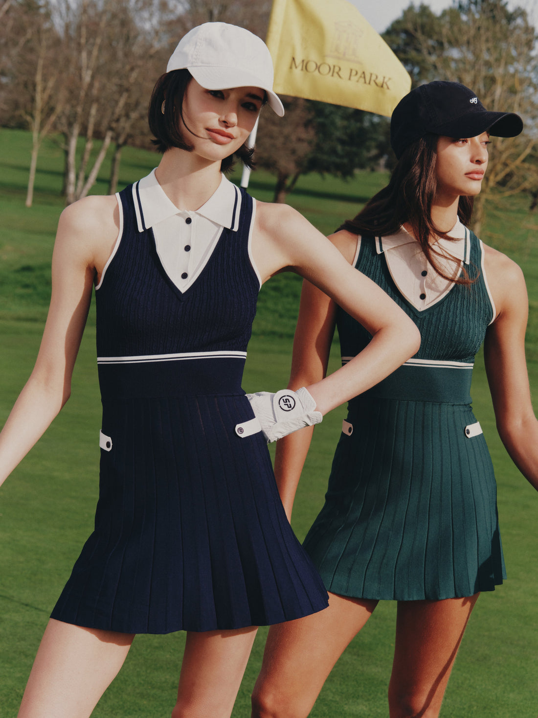 Ivy Colorblock Navy Knit Mini Dress