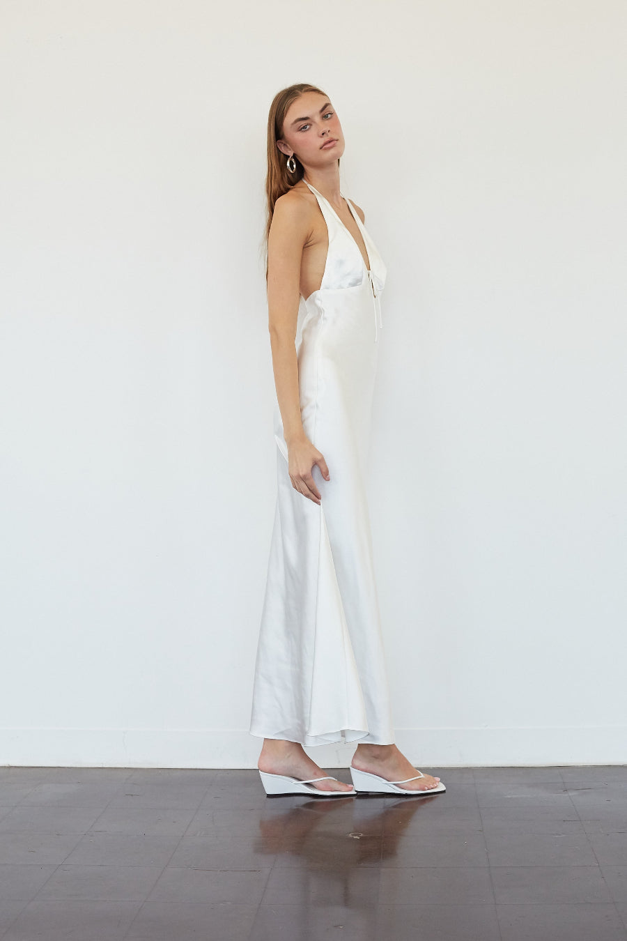 NIA Otis Satin Maxi Dress