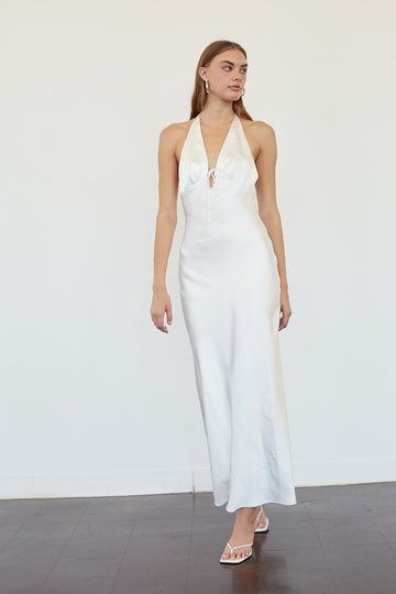 NIA Otis Satin Maxi Dress