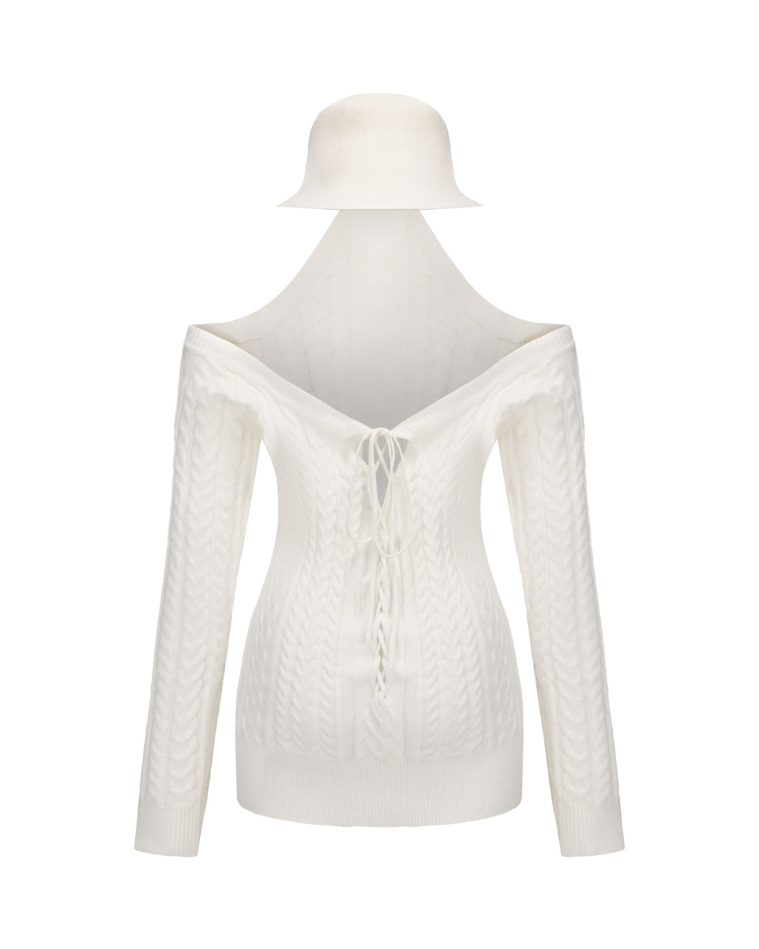 Margo Knit Dress (White) (Final Sale)