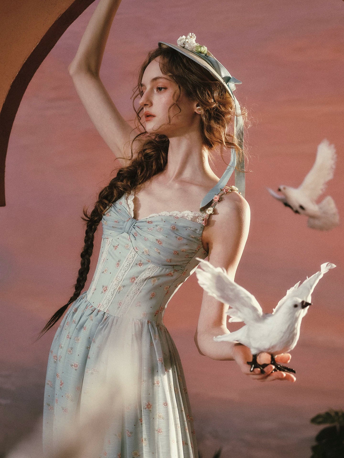 Forest Poem French Floral Slip Midi Dress | Final Sale