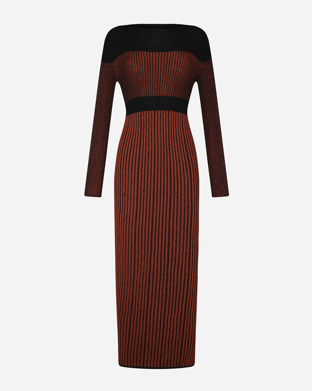 Raaku Maxi Dress | Brown - Black