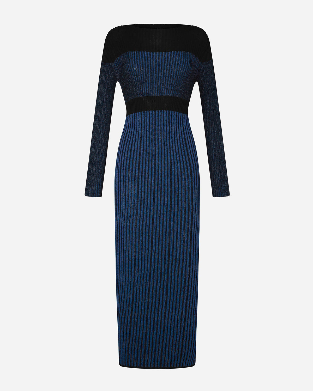 Raaku Maxi Dress | Blue & Black