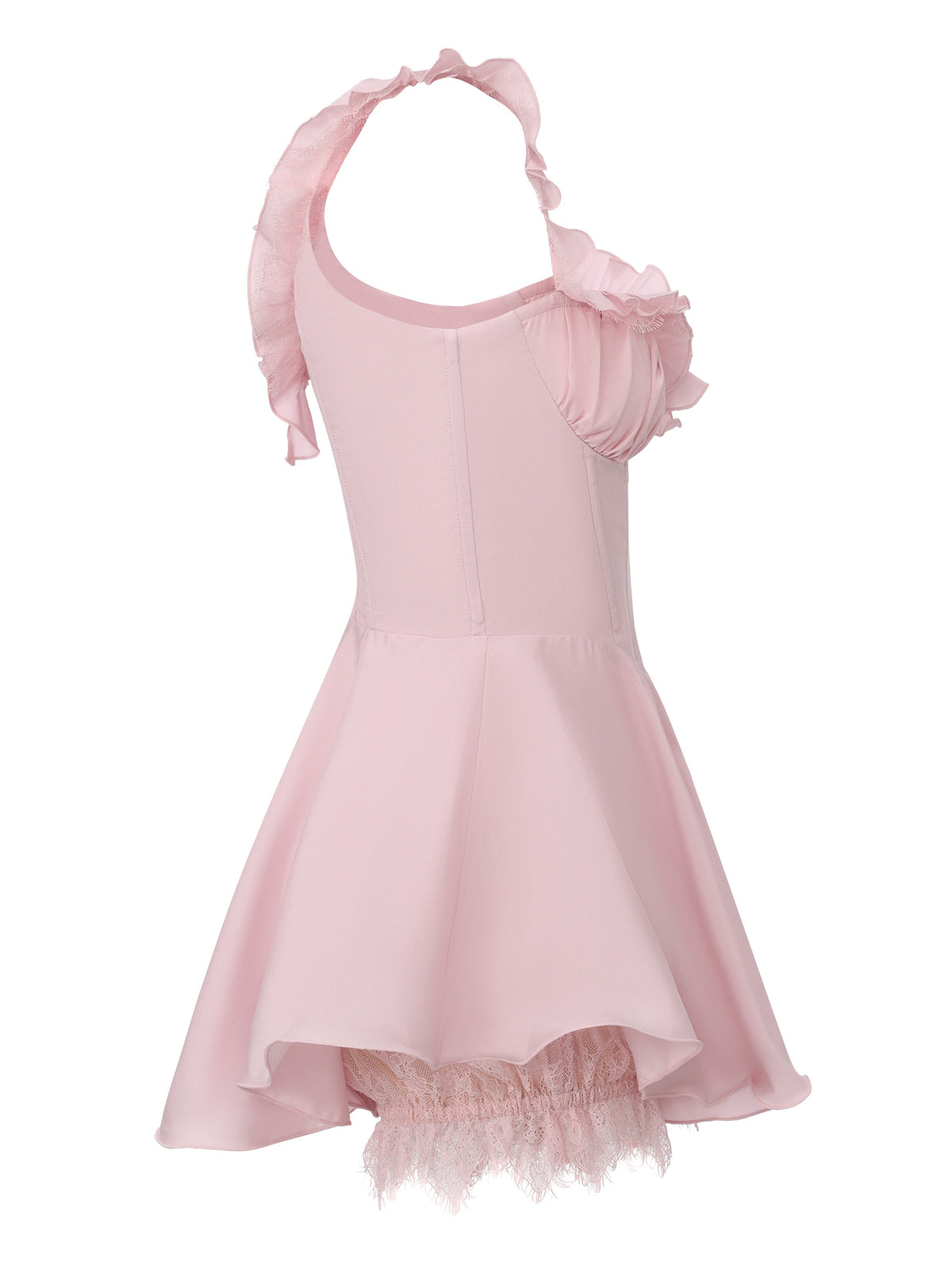 Paris Ruffle Pink Dress
