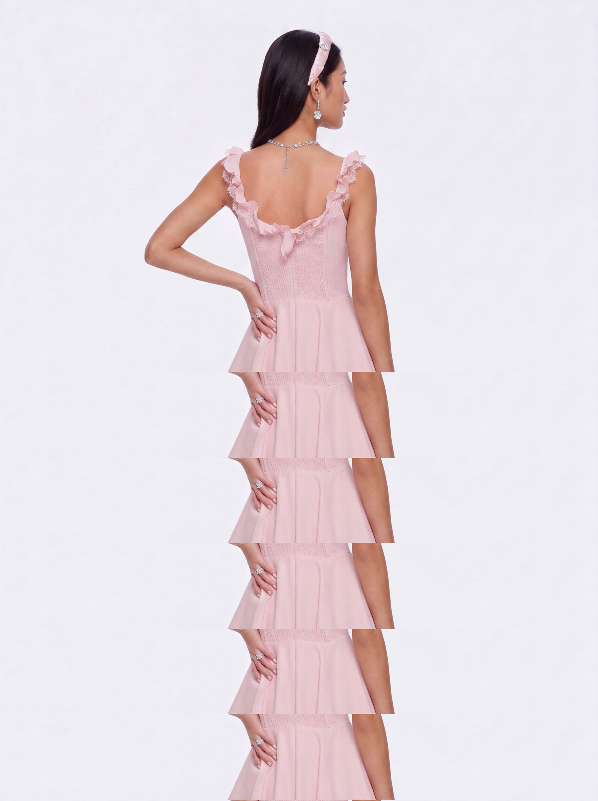 Paris Ruffle Pink Dress