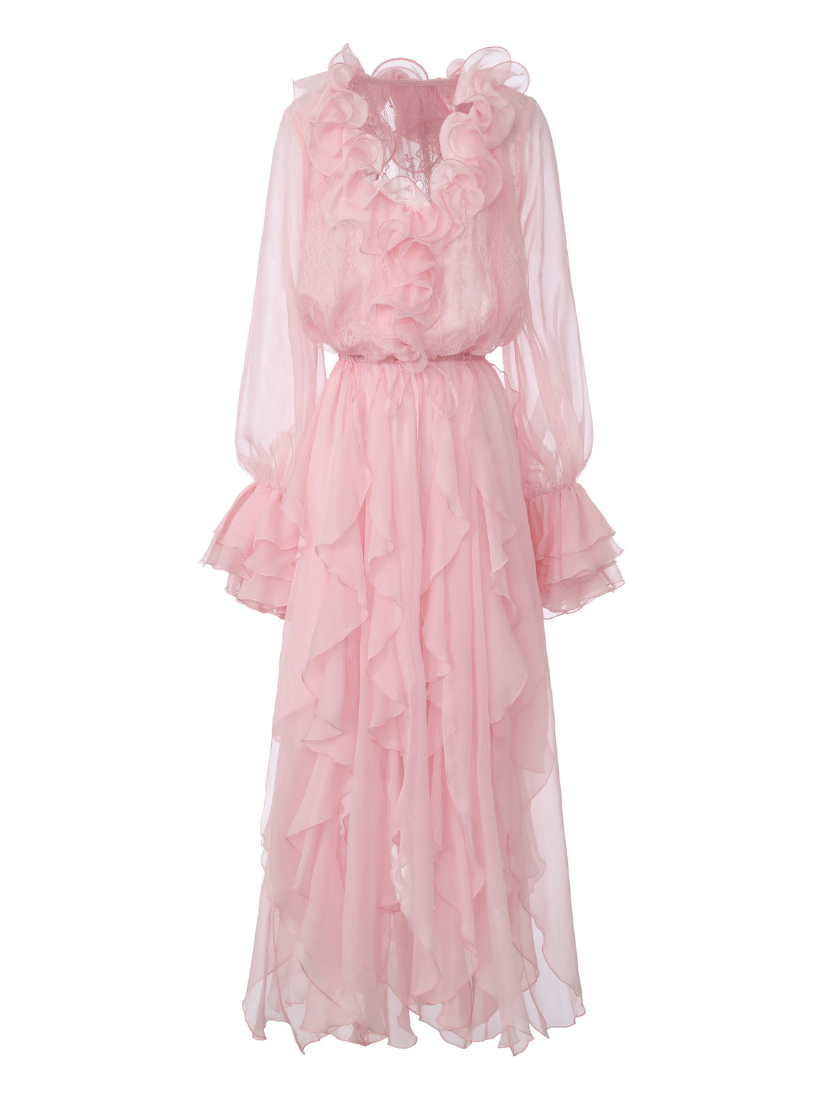 Capri Ruffle Pink Dress