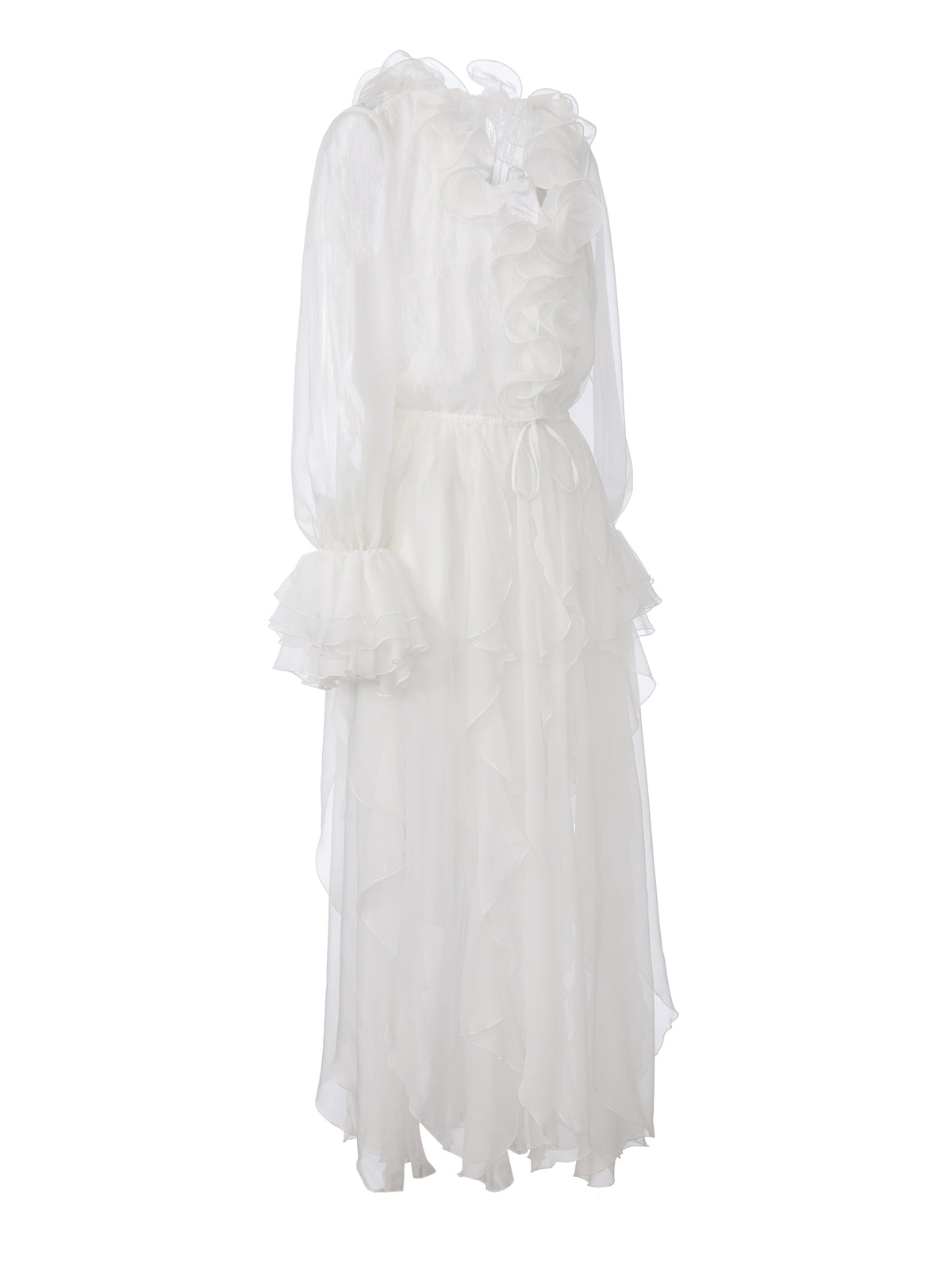 Capri Ruffle White Dress