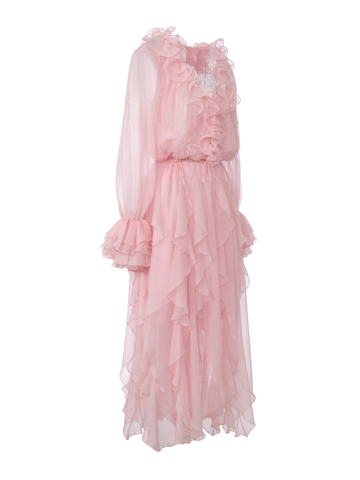 Capri Ruffle Pink Dress