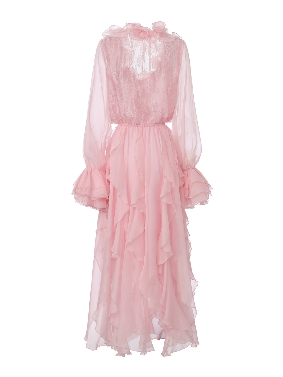 Capri Ruffle Pink Dress