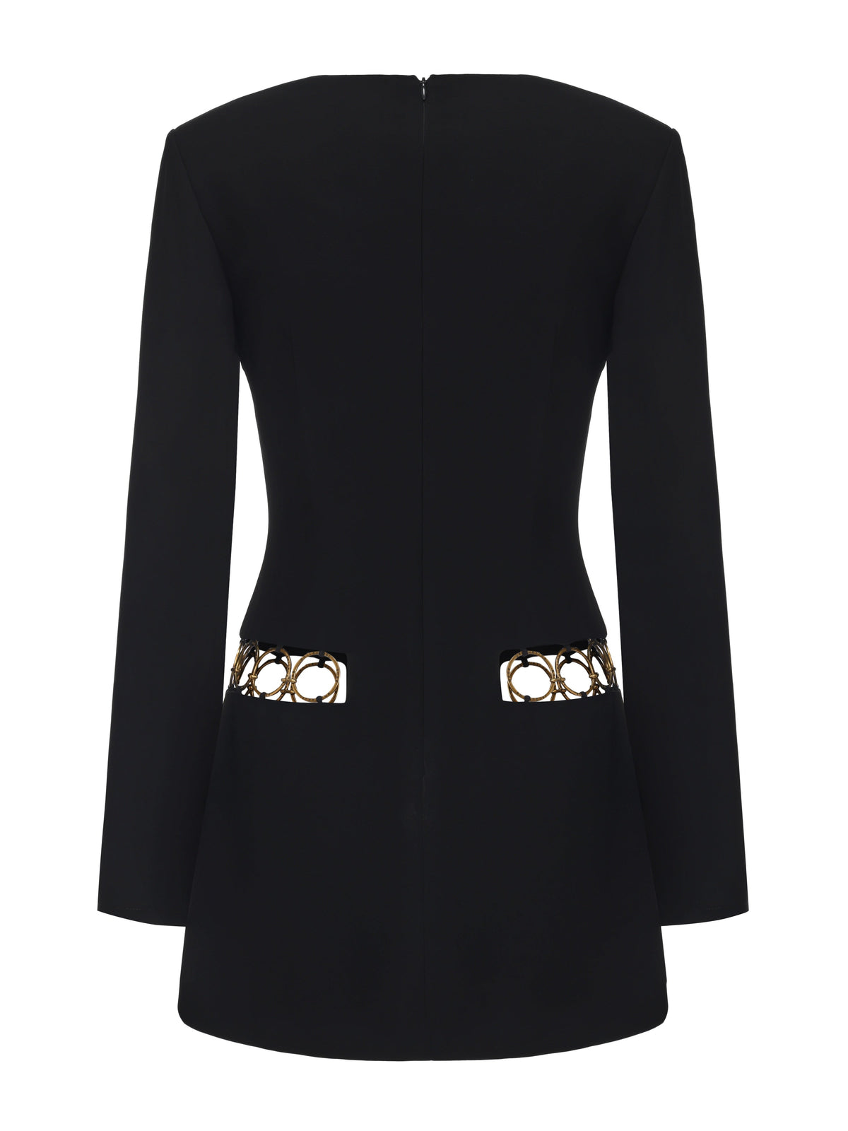 Alejandra Ring-Cutout Black Dress