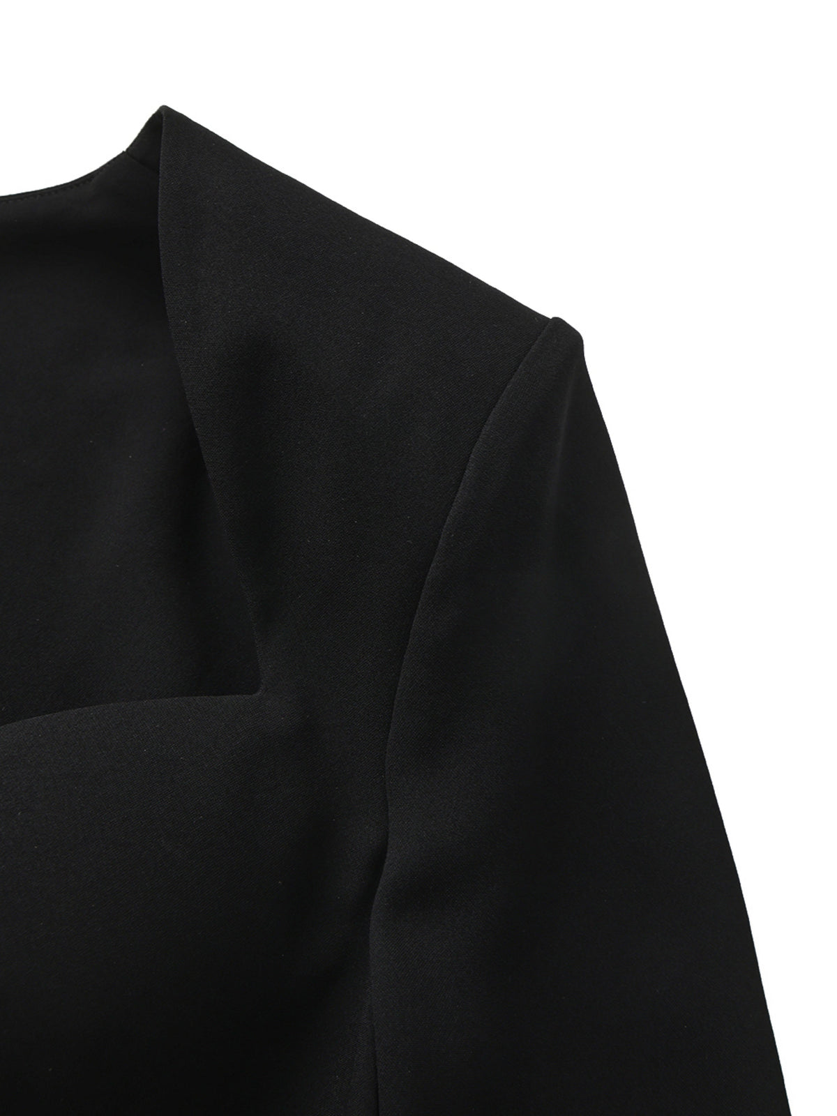 Alejandra Ring-Cutout Black Dress