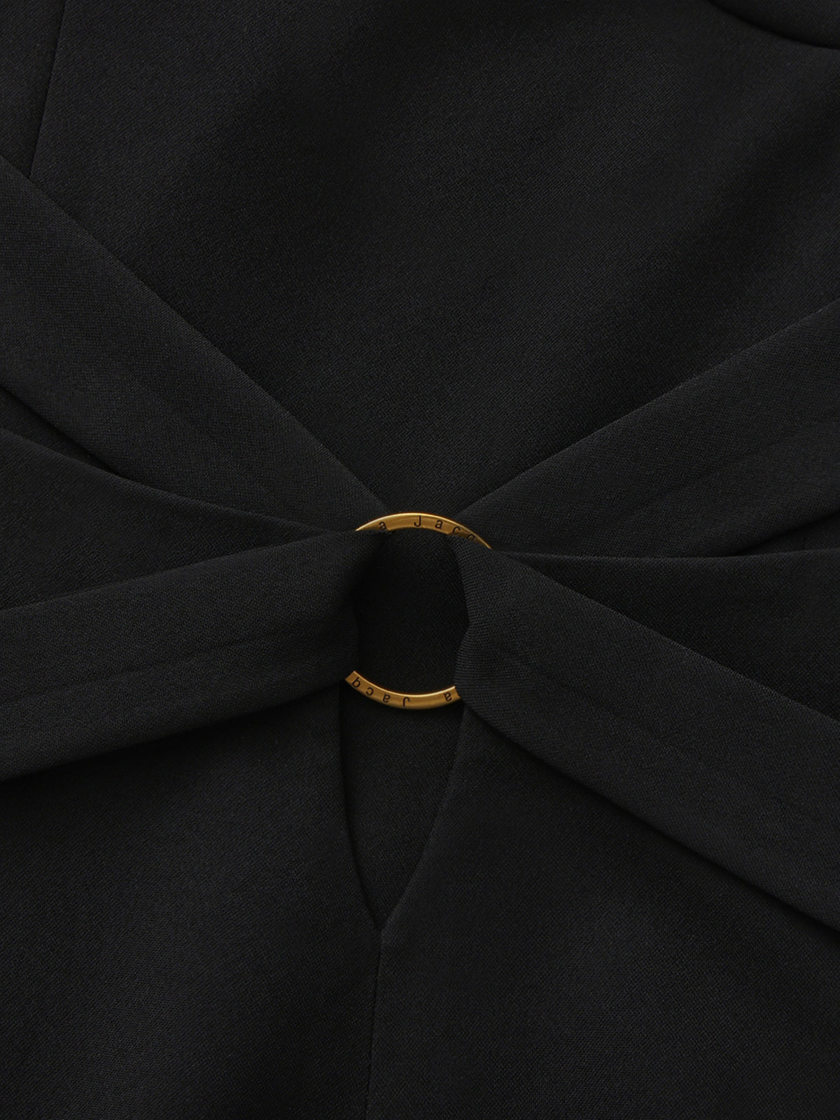 Serefina Open-Back Black Dress