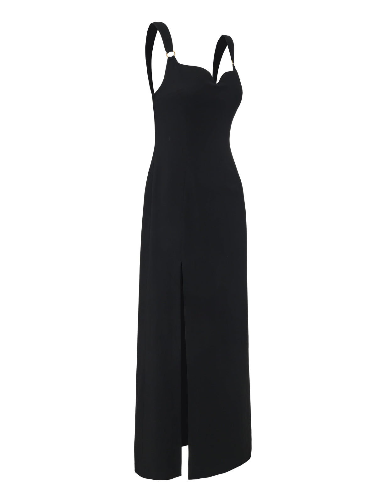 Serefina Open-Back Black Dress