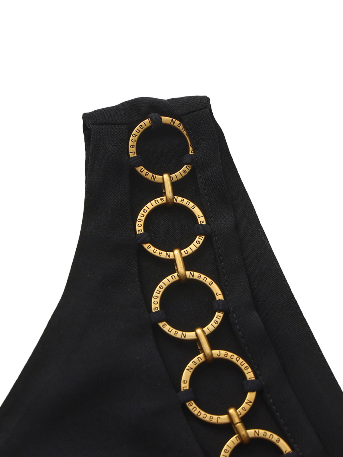 Rosalia Ring-Cutout Black Dress