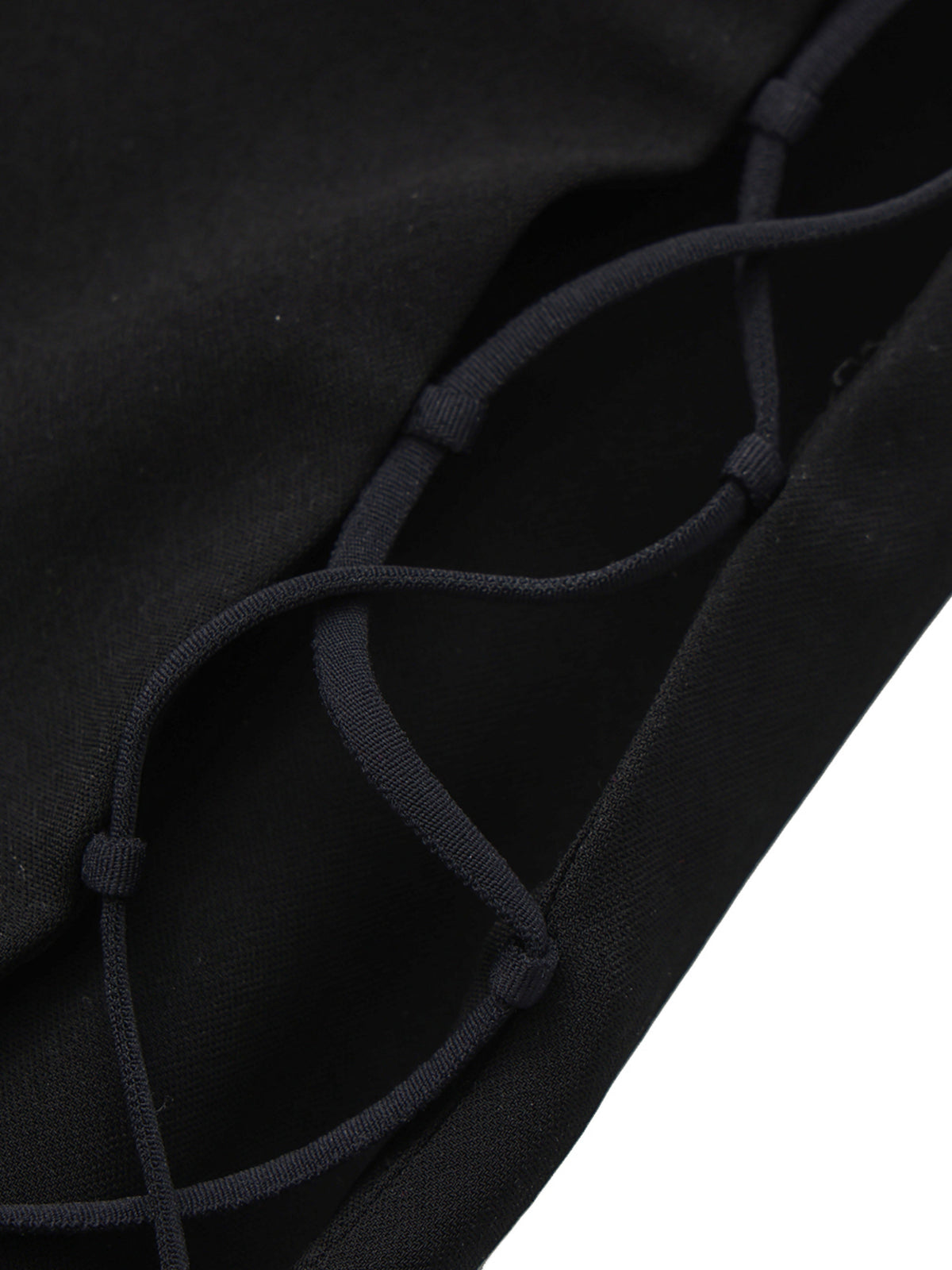 Rosalia Ring-Cutout Black Dress