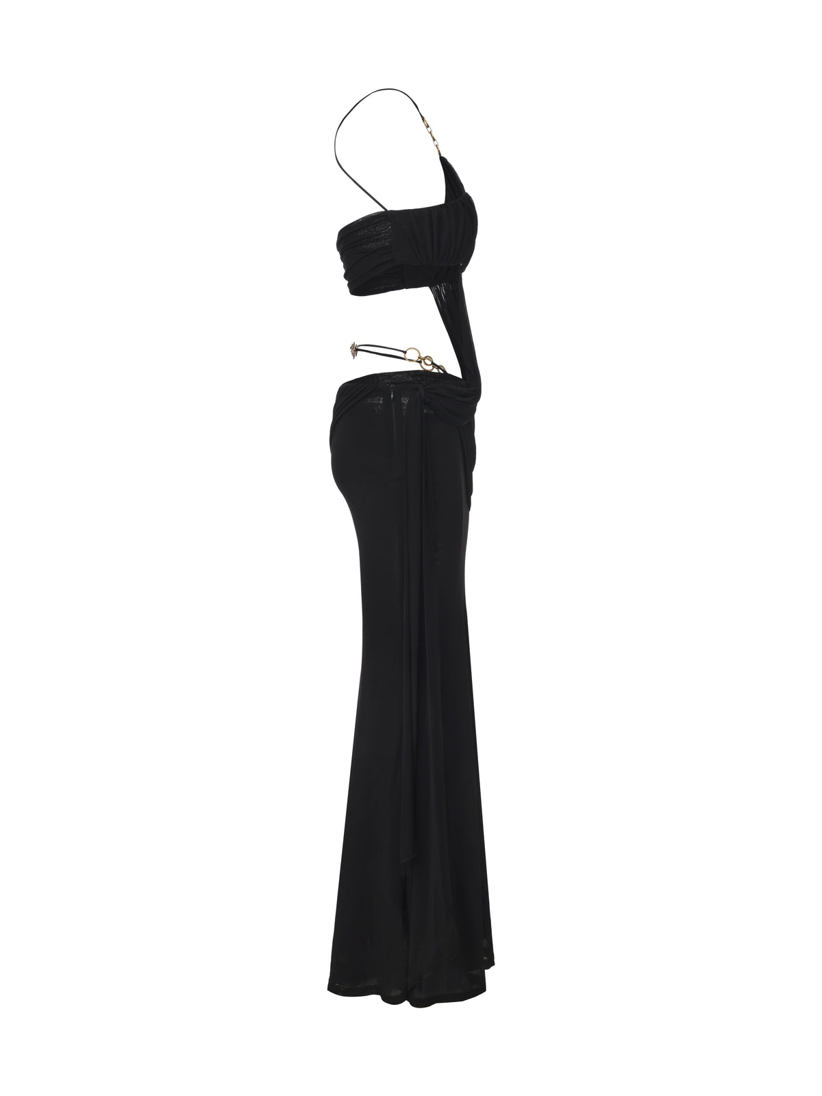 Belladonna One-Shoulder Black Dress