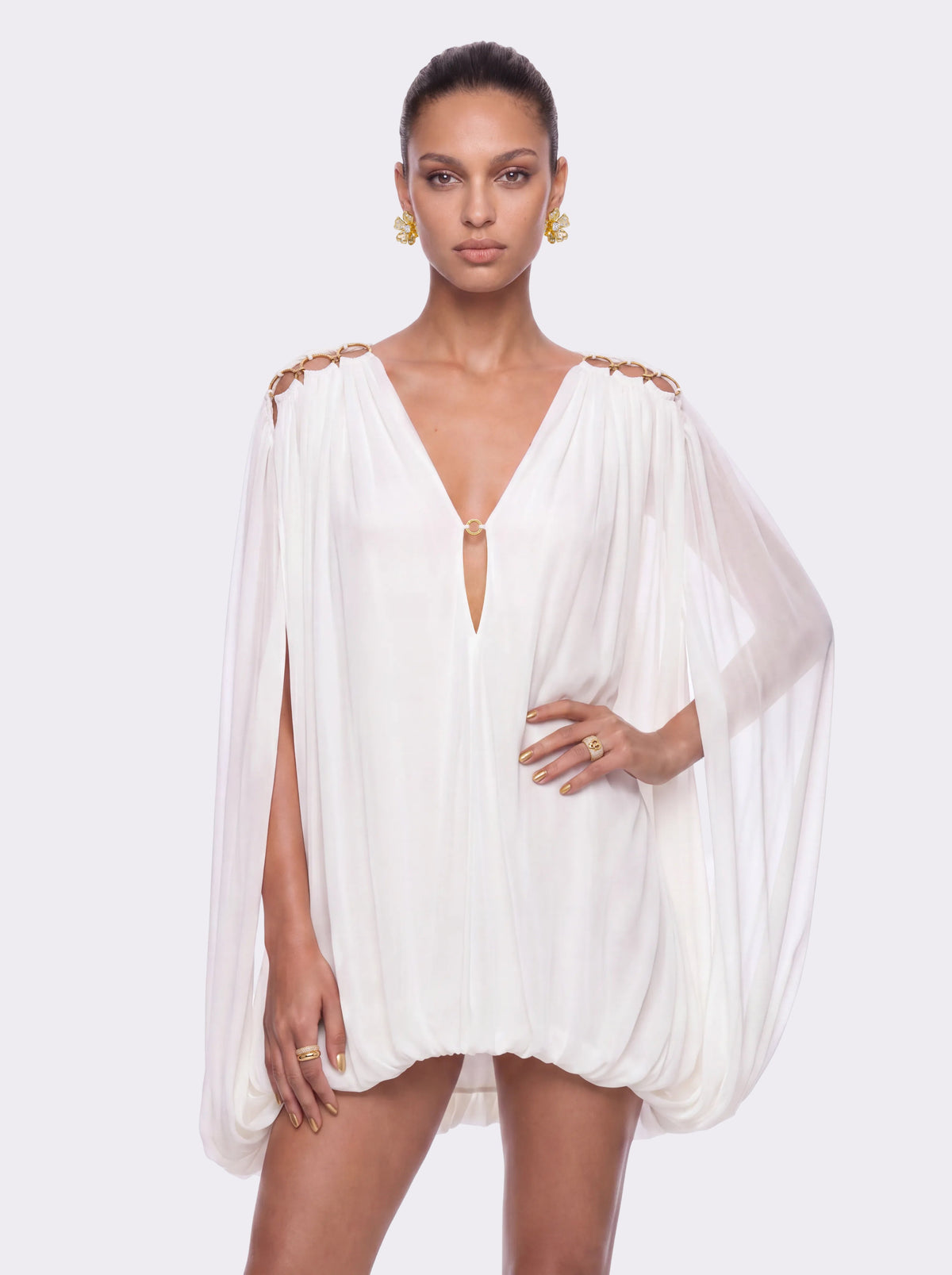 Marcella Cutout White Dress