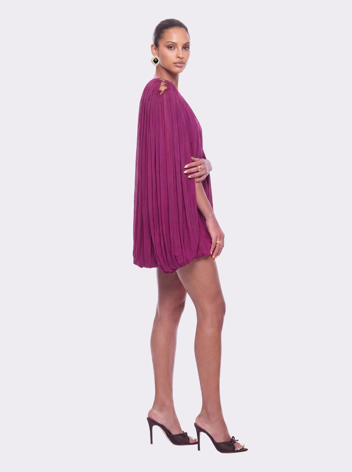Marcella Cutout Purple Dress