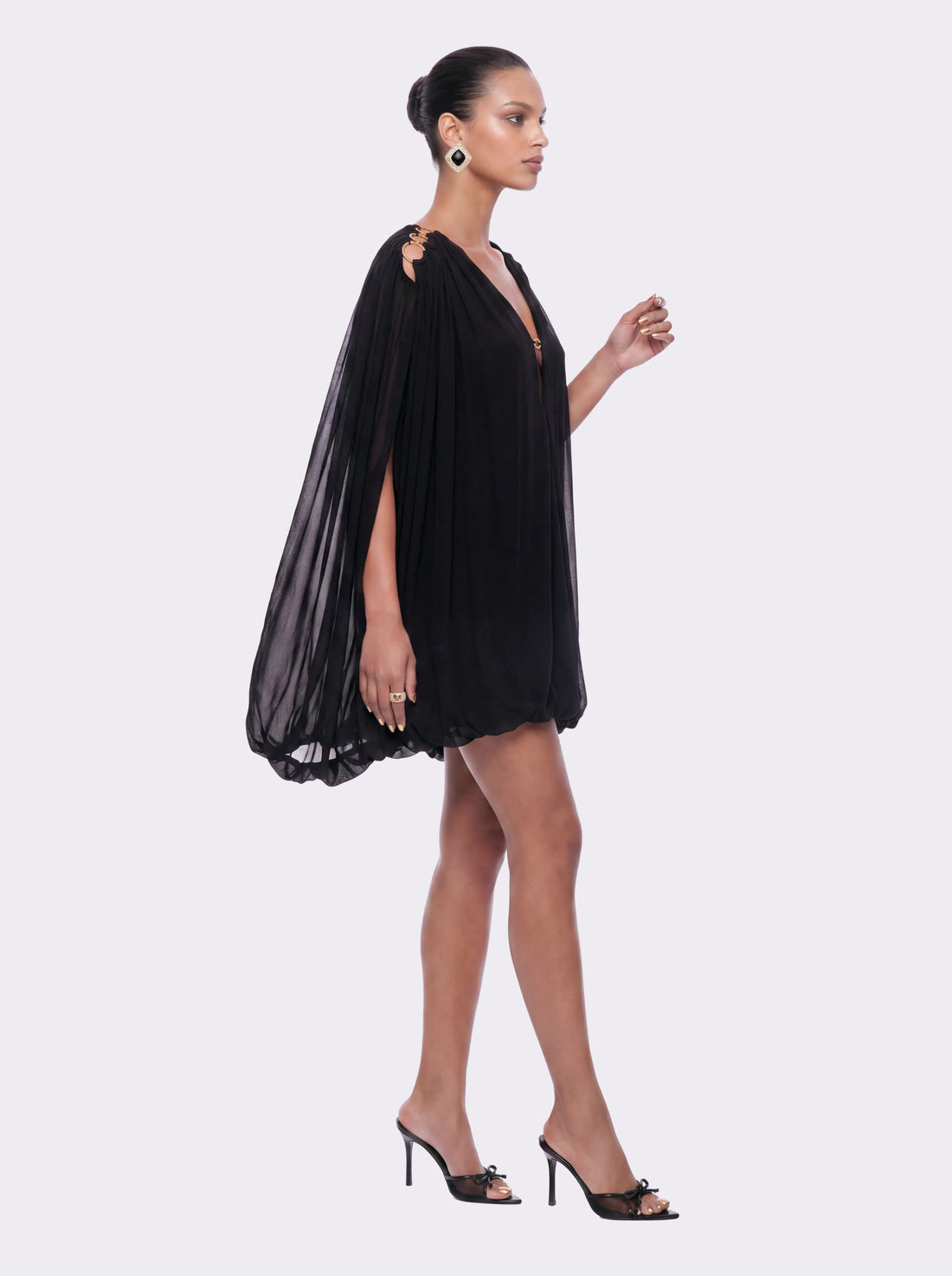Marcella Cutout Black Dress