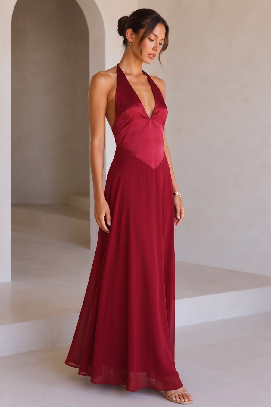 Renata Contrast Maxi Dress