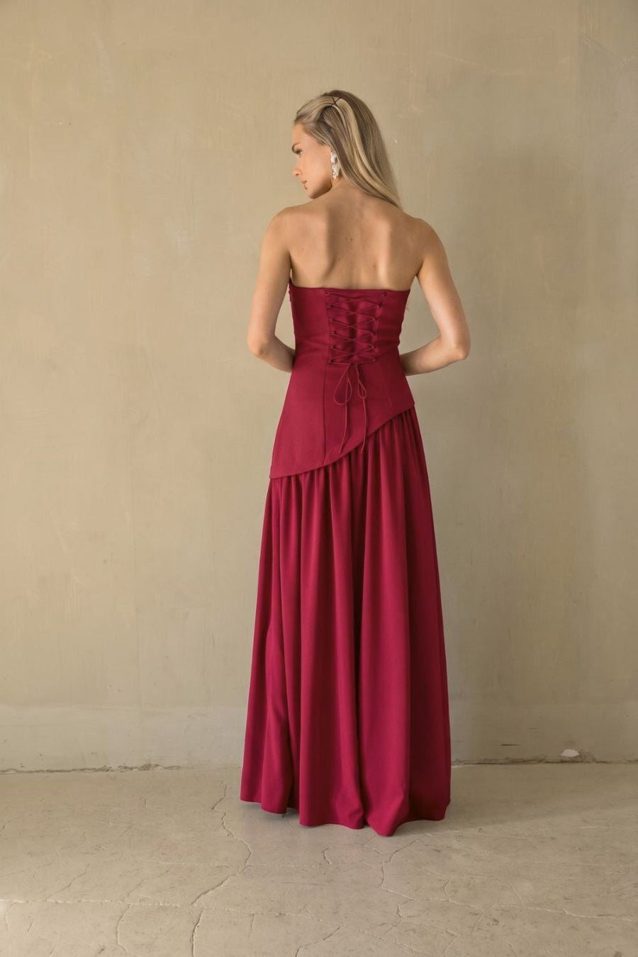 Retta Asymmetrical Maxi Dress