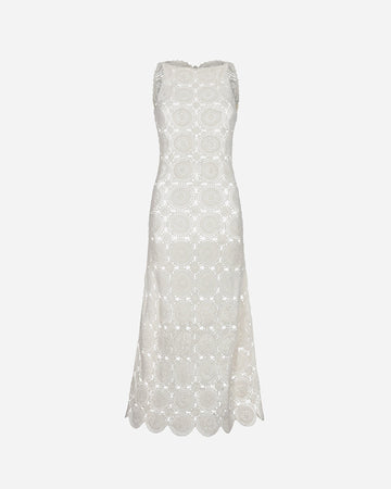 Siula Halter Maxi Dress | Ivory