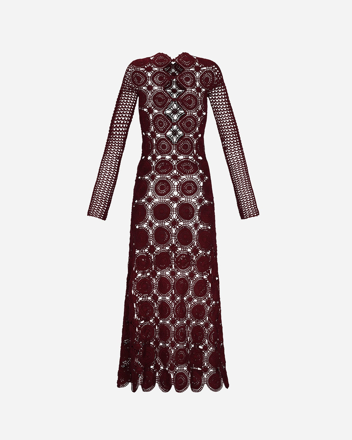 Siula Long Sleeve Maxi Dress | Red Wine
