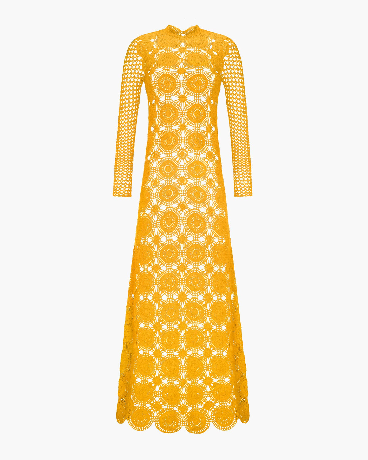Siula Crochet Maxi Dress | Yellow | Pre-Order