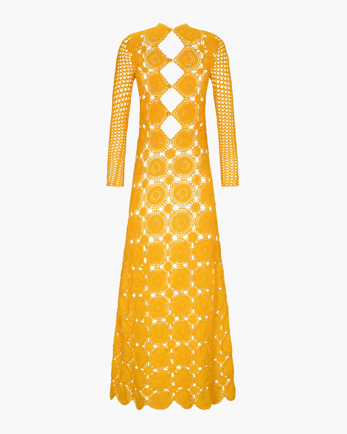 Siula Crochet Maxi Dress | Yellow | Pre-Order