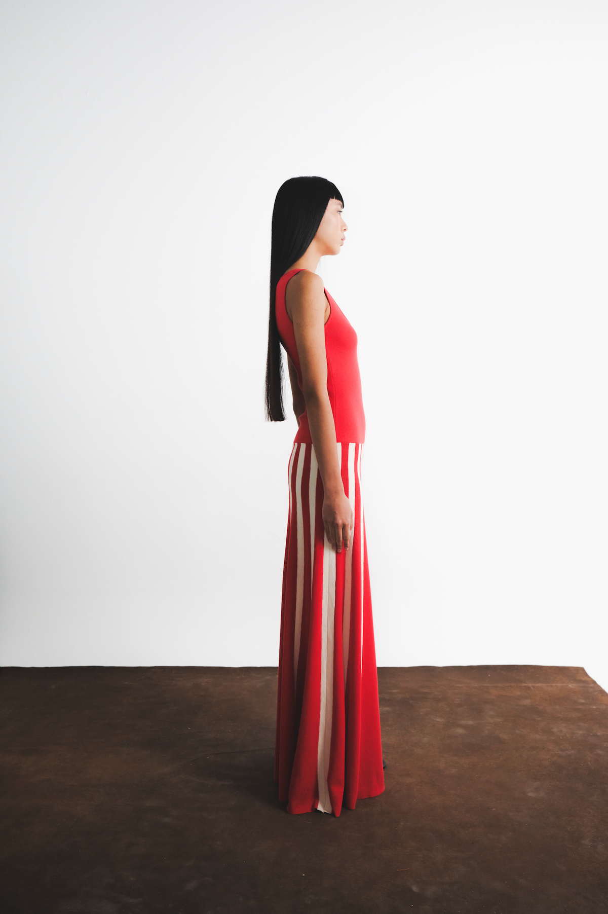 Agreste Sleeveless Maxi Dress | Red