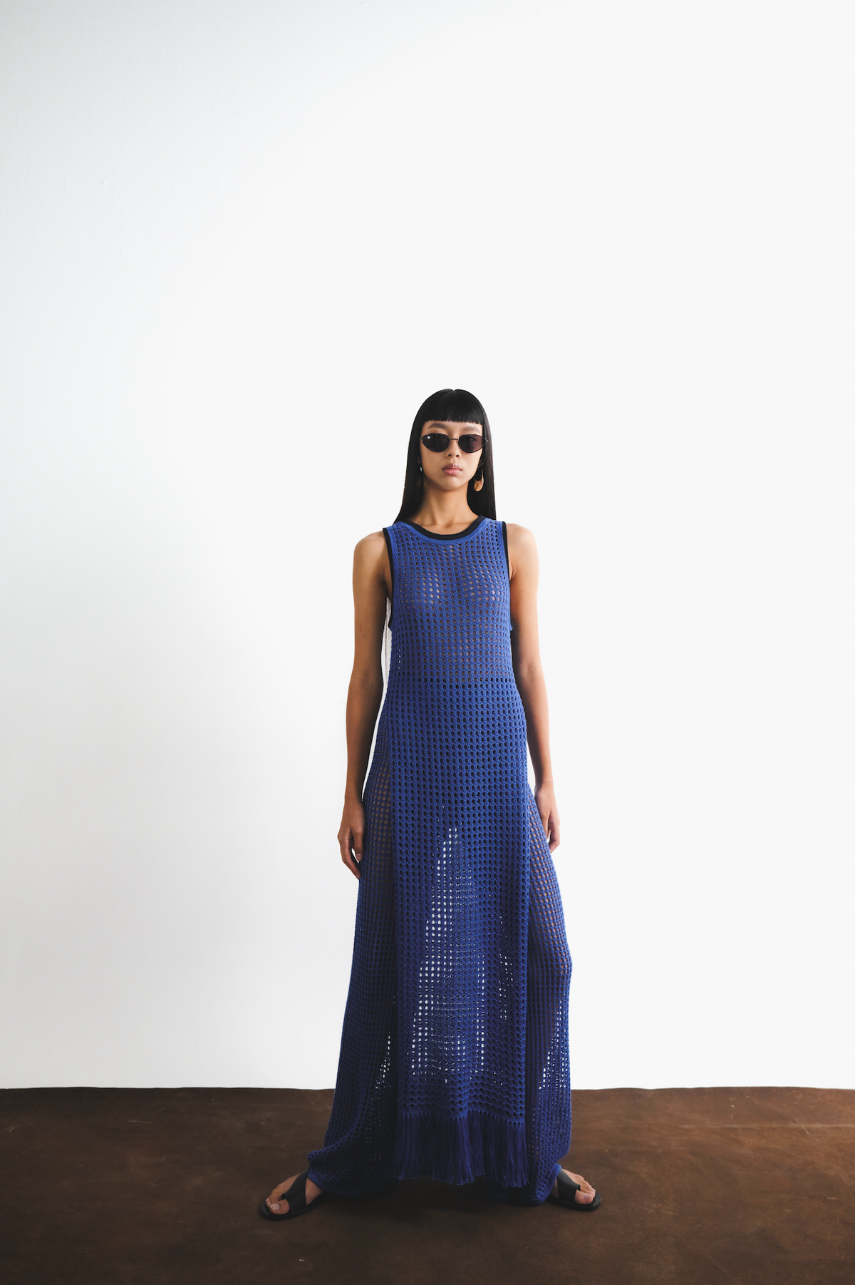 Atuq Knitted Vest Dress| Blue
